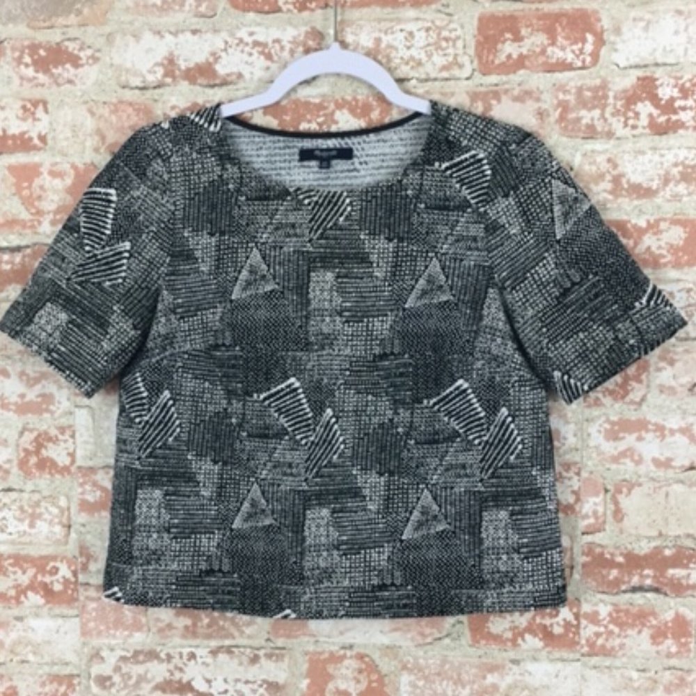 Madewell🌿Short Sleeve Textured Top - Picture 3 of 8